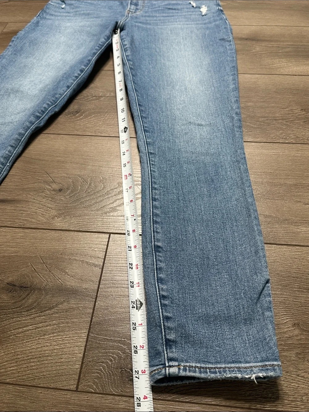Abercrombie & Fitch Super Skinny Ankle High Rise Curve Love Blue Jeans 28 Long